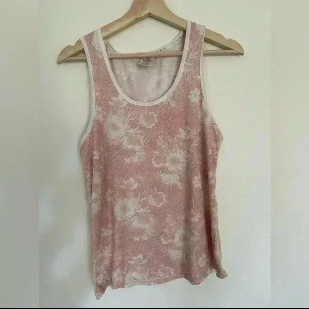 Lucky Brand Women’s Floral Scoop Neck Tank Top - Pink